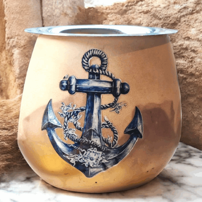 Brûle-parfum ancre marine