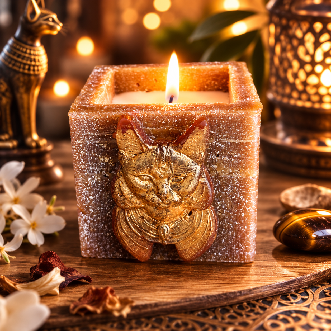 Bougie Photophore Loulla – Félin d'Orient Patchouli