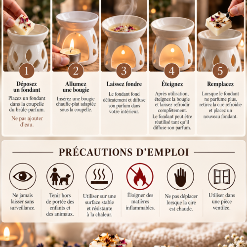 Mode d'emploi fondants parfumés
